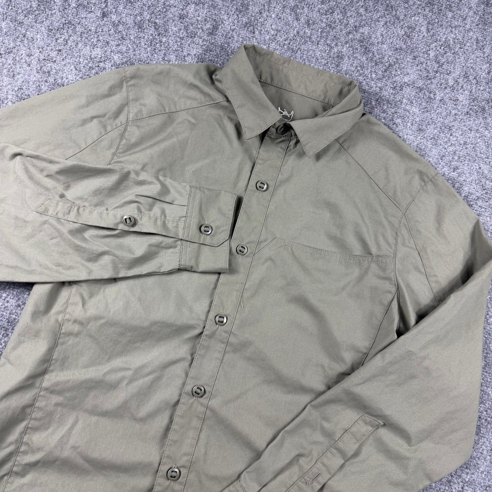 Triple Aught Design Button Down Mens M Green Long Sleeve Tactical USA T00900